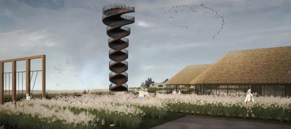 Bijzondere en prachtige nieuwe uitkijktoren aan Deense Waddenzee