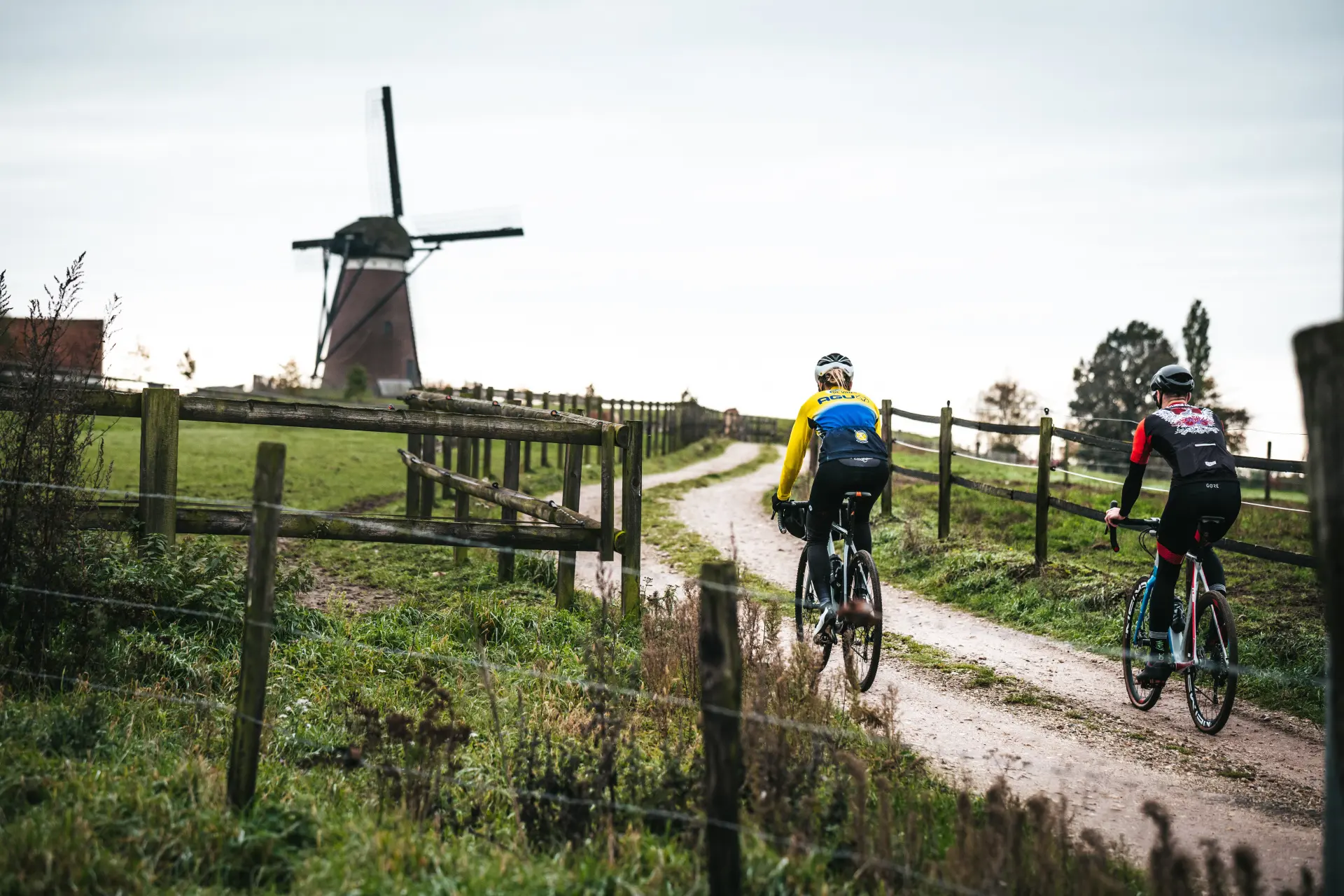 Fietsen in landschap Achterhoek