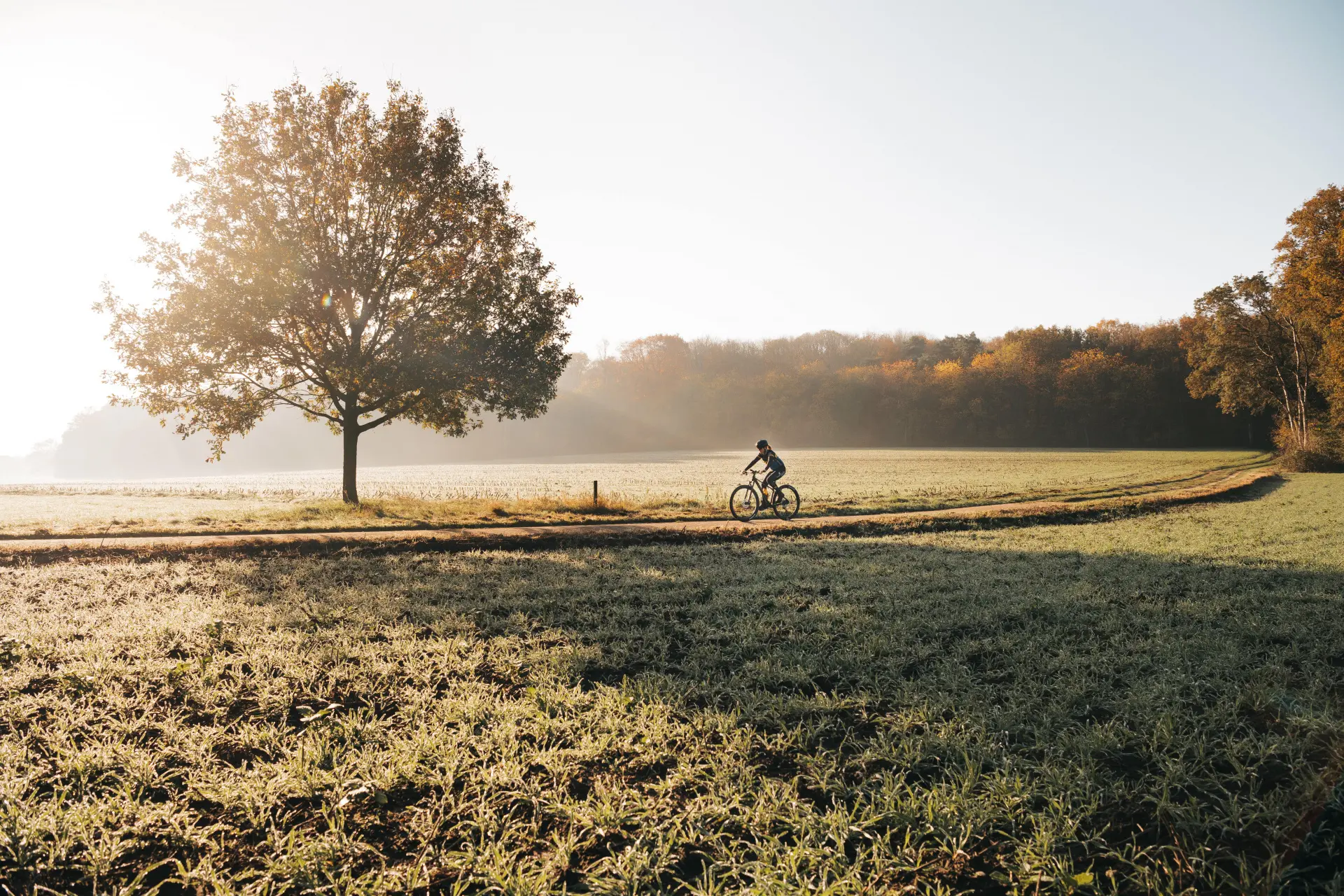 Gravelbiken met weids landschap
