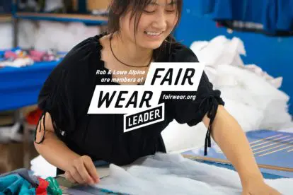 Rab en Lowe Alpine bereiken opnieuw de status van Fair Wear Leader