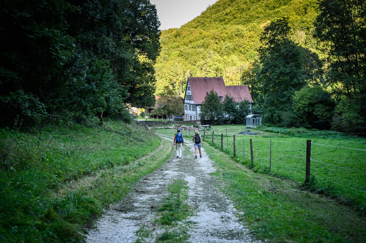 Wandelen door postkaarten