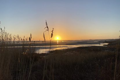 DE WADDEN | Jutten en buitengewone zonsondergang Terschelling